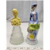 Image 1 : Avon Garden Girl Decanter and Avon Figurine 1976 First Avon Lady - Porcelain