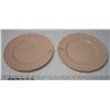 Image 1 : 2 Grindley England Peach Petal 10" Dinner Plates 1950's Ironstone