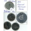 Image 1 : Five token lot - (3) Ottawa Hull $1.00 value, 1973 Kingston Frontenac dollar, 1948 house of commons 