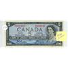 Image 1 : 1954 $5.00 bill Bank of Canada modified portrait