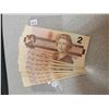 Image 1 : Seven 1986 $2.00 circulated bills