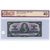 Image 1 : 1937 King George $10.00 bill BCS graded EF-40