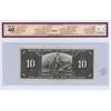 Image 2 : 1937 King George $10.00 bill BCS graded EF-40