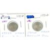 Image 1 : Two unc US 10¢ 1951-D & 1952-D Roosevelt dimes