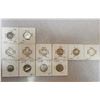 Image 1 : Twelve Canadian 5¢ nickels - 1964 X 2,  1965 X 6, 1967, 1978, 1979, 1980