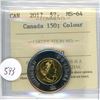 Image 1 : 2017 $2.00 toonie graded MS64