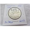 Image 1 : Canadian Silver 1941 Fifty Cent Piece