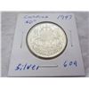 Image 1 : Canadian Silver 1947 Fifty Cent Piece