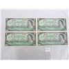 Image 1 : 4 One Dollar Bills 1867-1967 Crisp