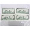 Image 2 : 4 One Dollar Bills 1867-1967 Crisp