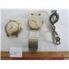 Image 2 : Lot of 3 Vintage Wristwatches