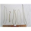 Image 1 : Lot of 5 Gold Tone Chains
