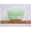 Image 1 : Fire King Jadeite Small Fridge Jar with Lid