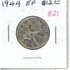 Image 1 : 1944 Silver 25 Cents. World War II issue. EF-40. Nice.