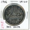 Image 1 : 1946 Silver Dollar. Key Date. Mintage of 93,055. VF-30.