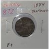 Image 1 : Great Britain. 1884 Victorian Farthing. F+.