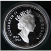 Image 3 : 2002 Queen Elizabeth Golden Jubilee Silver Dollar. Proof with Ultra Heavy Cameo. Housed in its origi