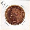 Image 1 : 1 OUNCE COPPER  .999 FINE - INDIAN HEAD DESIGN