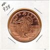 Image 1 : 1 OUNCE COPPER  .999 FINE - WALKING LIBERTY DESIGN