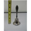 Image 1 : VINTAGE BELL with STERLING SILVER HANDLE - 5 inches Tall
