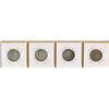 Image 2 : LOT OF 4 CANADIAN SILVER 25 CENT COINS   (1902,  05, 10, 17)
