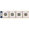 Image 1 : LOT OF 4 CANADIAN SILVER 25 CENT COINS    (1929, 30, 31, 32)
