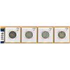 Image 1 : LOT OF 4 CANADIAN SILVER 25 CENT COINS    (1933, 34, 35,  36)
