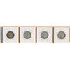 Image 2 : LOT OF 4 CANADIAN SILVER 25 CENT COINS    (1933, 34, 35,  36)