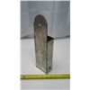 Image 2 : Long Match Holder - Galvenized Tin Crimped Top & HeartShaped Pattern - Wall Mount