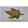 Image 3 : Maple Leaf by Adrien Arpin, Canadian Wood Carver Sculptor Mid Cent-Signed on Stem