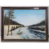 Image 1 : Large  Oil Painting NWT Artist, M. Leonard, Professionally Framed 31 x 23 "
