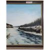 Image 3 : Large  Oil Painting NWT Artist, M. Leonard, Professionally Framed 31 x 23 "