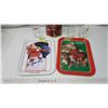 Image 2 : Coca Cola Collection - 2 Repo Trays 1960, Glasses inc. rare diet Coke, Tin with old ads