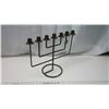 Image 2 : Wrought Iron Menorah - 16 x 12 " Vintage
