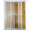 Image 2 : ACME Wooden Rulers - lot of 6 Vintage