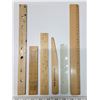 Image 2 : 6 Vintage Rulers - inc Mahon Agencies, Prince Albert - 1 metal/5 wooden