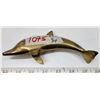 Image 1 : Vintage Solid Brass Dolphin India - 7" Long