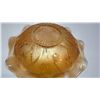 Image 4 : Carnival Glass Iris & Herringbone 12" Bowl - 1930's Starburst Centre Peach Lustre