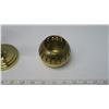 Image 5 : Brass Votive, Brass Candle Holder 7" H; Heavy Coated Brass NonTarnish Candle Holder