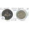 Image 1 : 1955 silver $1.00 & 50¢ coins