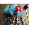 Image 4 : Reliable piggy bank with marx figures military
