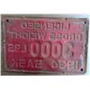 Image 2 : 1934 Sask Licence gross weight plate