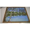 Image 1 : 29.5"x24" I F Andreas Landscape Painting