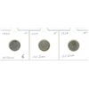 Image 1 : 1928, 1929, 1930  10¢ Silver Coins