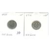 Image 1 : 1935, 1936 10¢ Silver Coins