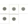 Image 2 : 1941-45 (5)  10¢ Silver Coins