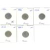 Image 1 : 1950-54 (5)  10¢ Silver Coins