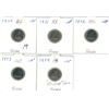 Image 1 : 1970-74 (5) 10¢ (Most UNC) Silver Coins