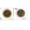 Image 1 : (2) Loonies 1990 & 1996 UNC