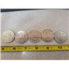 Image 1 : Lot of five Canadian $1.00 nickel dollars - 1970 Manitoba, 1976, 1981, 1982 Confederation, 1984 Jaqu